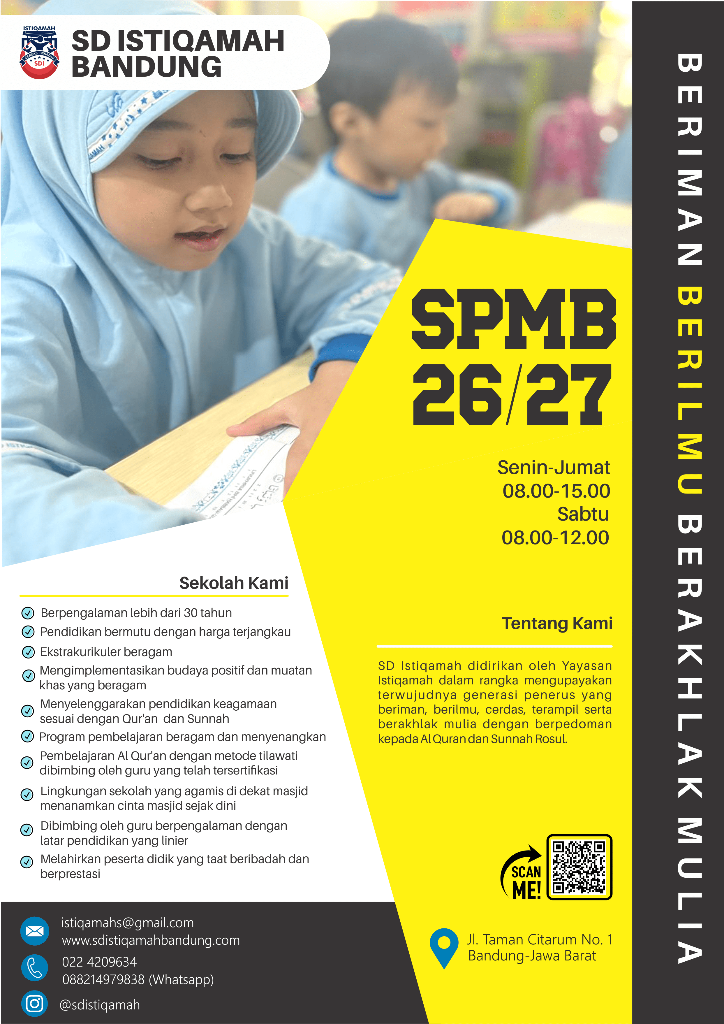 SPMB SD ISTIQAMAH 2026/2027